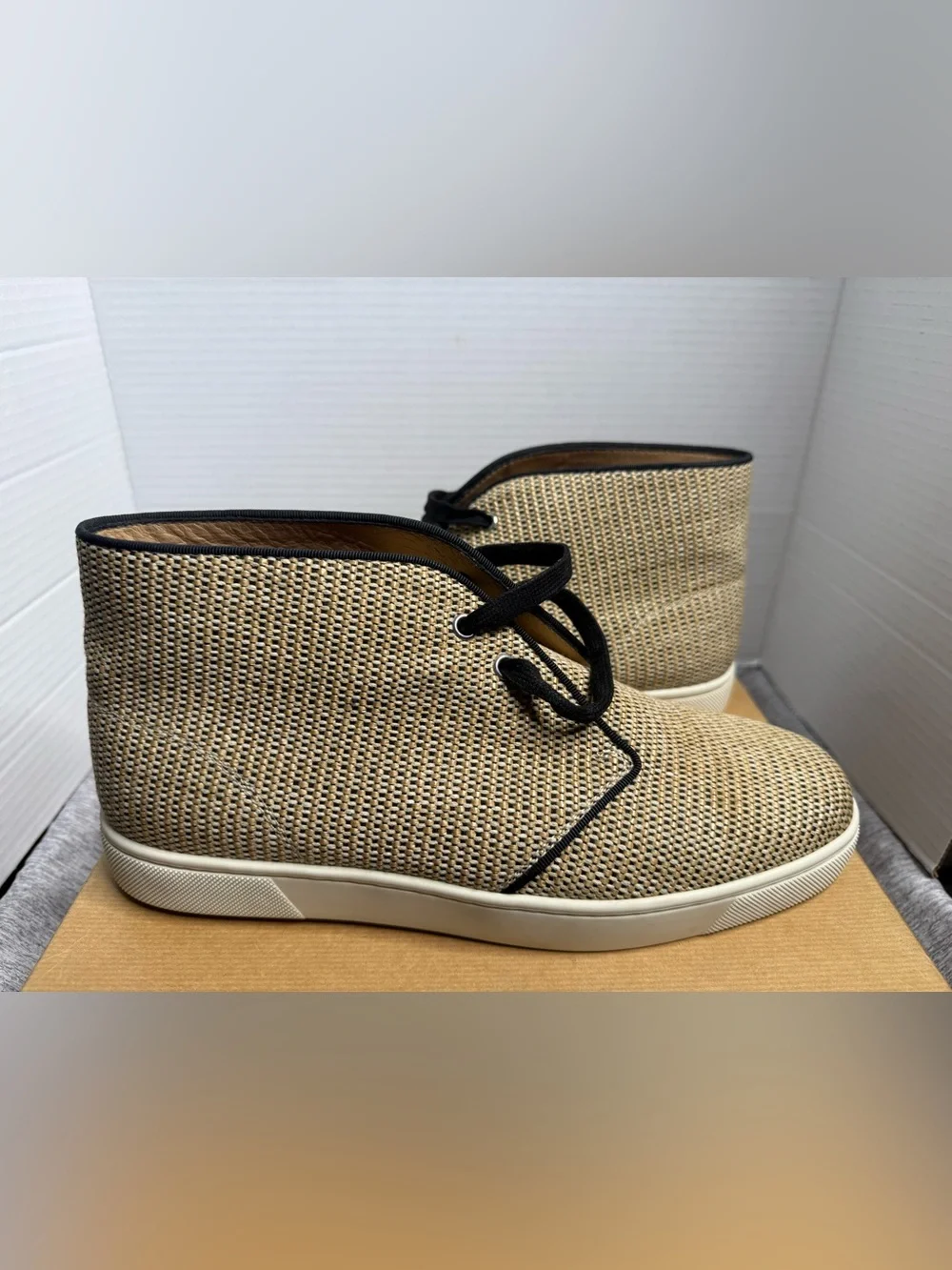 RARE Men’s Christian Louboutin Woven 